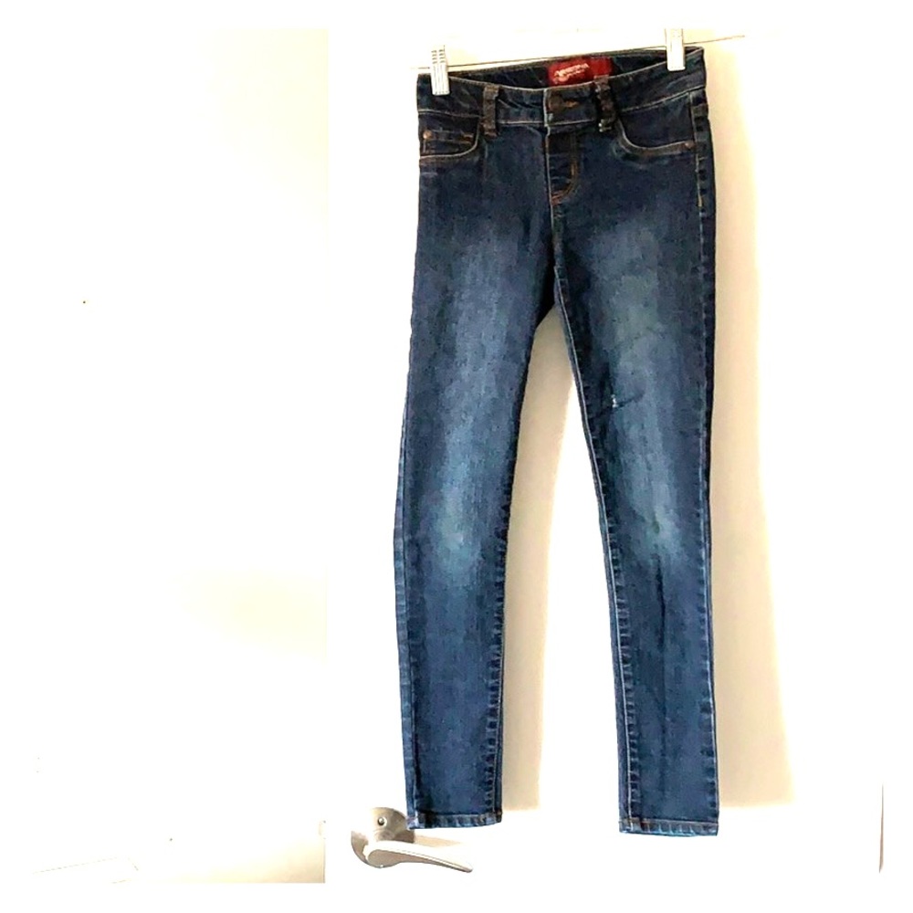 Like new, Girls dark blue jeans